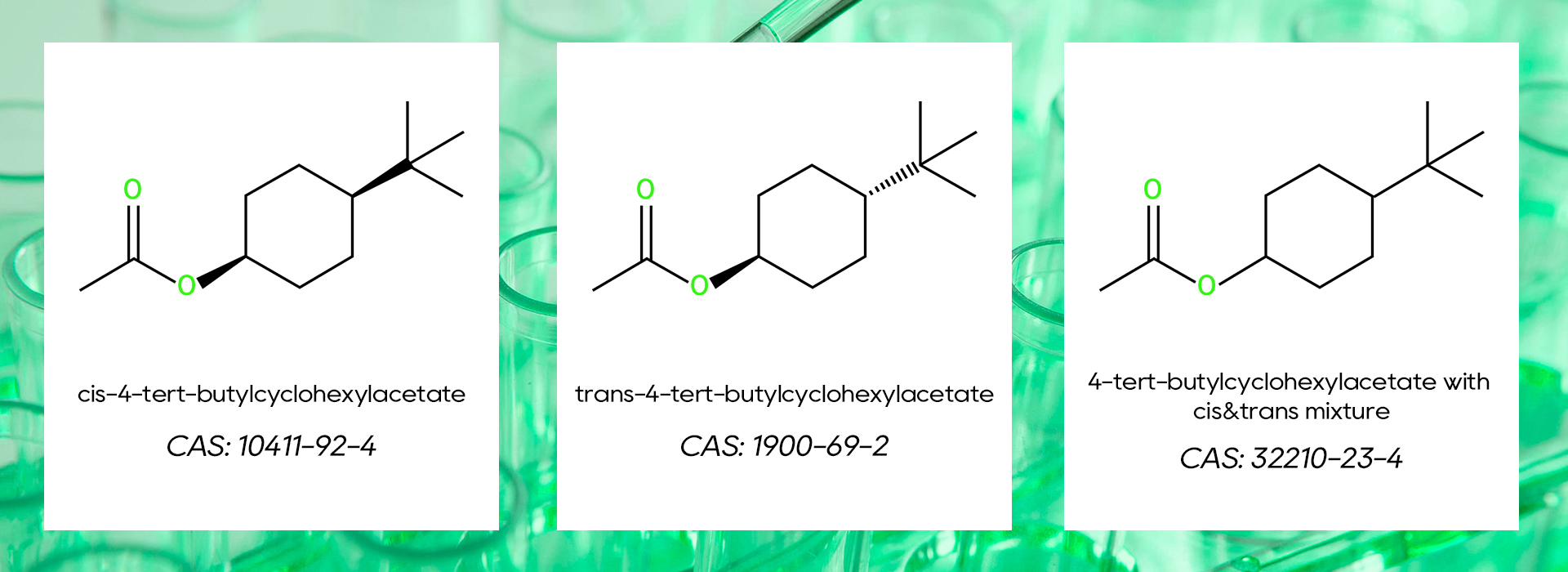 Lançado! Acetato lenhoso de alta pureza (cis-4-terc-butilciclohexilacetato)